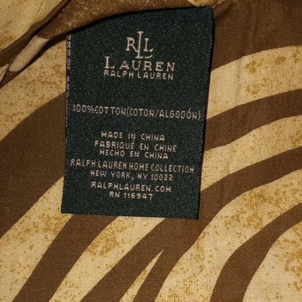 Ralph Lauren Zebra Safari Reversible Jungle Animal Print Comforter Set Sz. Queen
